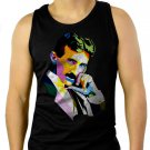 Nikola Tesla Men Black Tank Top Sleeveless
