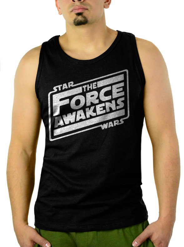 Star Wars Awakens Men Black Tank Top Sleeveless