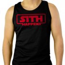 Star Wars Sith Happens Darth Vader Men Black Tank Top Sleeveless
