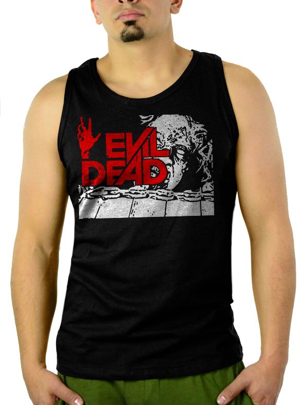 THE EVIL DEAD HORROR ZOMBIE Men Black Tank Top Sleeveless