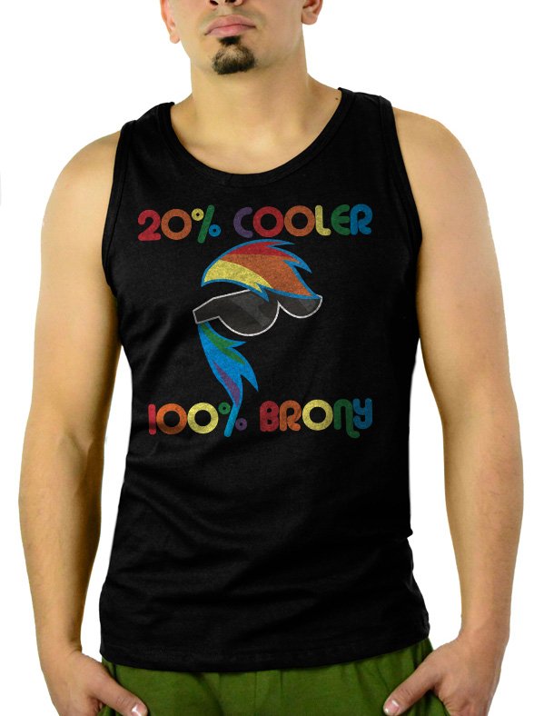 20% Cooler 100% Brony Men Black Tank Top Sleeveless
