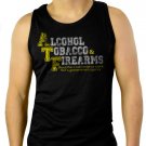 ALCOHOL, TOBACCO, & FIREARMS Men Black Tank Top Sleeveless