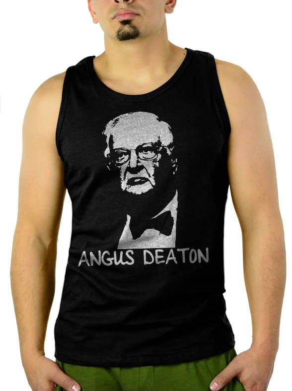 Angus Deaton Great Escape Men Black Tank Top Sleeveless