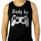 Body by Video Games Men Black Tank Top Sleeveless