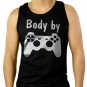 Body by Video Games Men Black Tank Top Sleeveless
