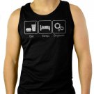 Eat Sleep Engineer Engineering Career Occupation Men Black Tank Top Sleeveless