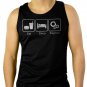 Eat Sleep Engineer Engineering Career Occupation Men Black Tank Top Sleeveless