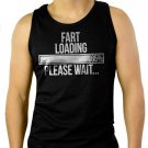 FART LOADING PLEASE WAIT Men Black Tank Top Sleeveless
