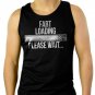 FART LOADING PLEASE WAIT Men Black Tank Top Sleeveless