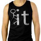 Fk It Funny College Party Men Black Tank Top Sleeveless