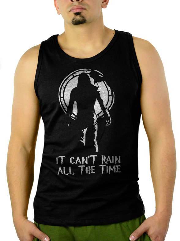 It Cant Rain All The Time The Crow Men Black Tank Top Sleeveless