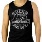 Jurassic World Superbowl Men Black Tank Top Sleeveless