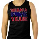 MERICA F$$K YEAH Men Black Tank Top Sleeveless