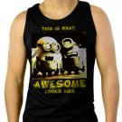 Minions Are Awesome Men Black Tank Top Sleeveless