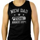 New Dad 2016 Father's Day Gift Men Black Tank Top Sleeveless