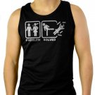 Problem Solved Funny Couple Men Black Tank Top Sleeveless