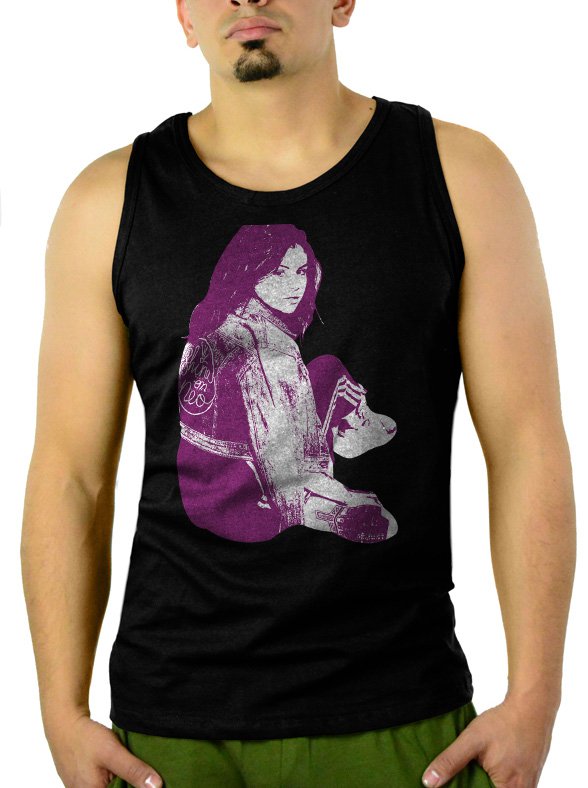 Selena Gomez Pop Star Singer Men Black Tank Top Sleeveless