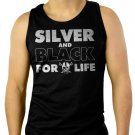 Silver and Black Forever Oakland Raiders Men Black Tank Top Sleeveless