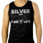Silver and Black Forever Oakland Raiders Men Black Tank Top Sleeveless