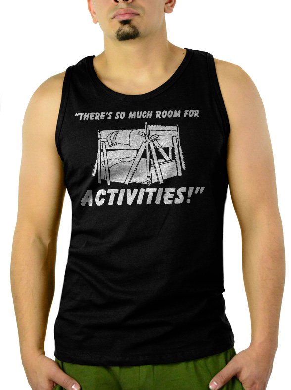 So Much Room For Activitie Men Black Tank Top Sleeveless