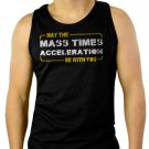 Star Wars May the Force Be With You Mass Times Acceleration Men Black Tank Top Sleeveless