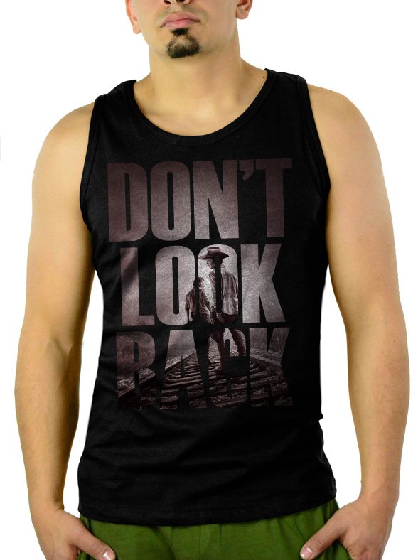 The Walking Dead Fan Don't Look Back Men Black Tank Top Sleeveless