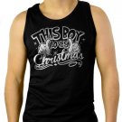 This Boy Loves Christmas Men Black Tank Top Sleeveless