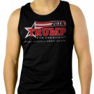 TRUMP for President 2016 Men Black Tank Top Sleeveless