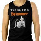 Trust Me I'm A Drummer Men Black Tank Top Sleeveless