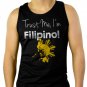 Trust Me I'm Filipino Men Black Tank Top Sleeveless