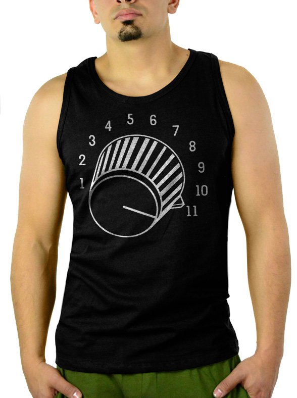 Turn it Up to Eleven Spinal Tap Funny Men Black Tank Top Sleeveless