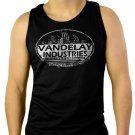 Vandelay Industries Funny Retro Pop Culture Men Black Tank Top Sleeveless