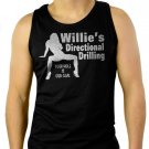 Willie's Directional Drilling Your Hole is Our Goal Men Black Tank Top Sleeveless