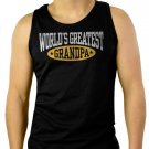 World's Greatest Grandpa Men Black Tank Top Sleeveless