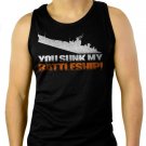 You Sunk My Battleship Men Black Tank Top Sleeveless