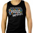 Autism Awareness - Proud Parent Teacher Mother Men Black Tank Top Sleeveless