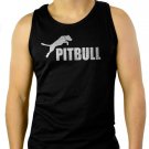 AWSOME PITBULL American pit bull terrier Spiked Dog Men Black Tank Top Sleeveless