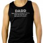 DADD Dads against Daughters Dating Funny- Fathers Day Men Black Tank Top Sleeveless