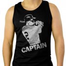 Derek Jeter New York Yankees Captain Men Black Tank Top Sleeveless