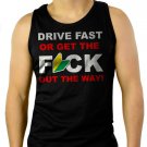 DRIVE FAST Funny JDM Soshinoya Men Black Tank Top Sleeveless