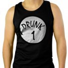Drunk 1 ST PATRICK'S DAY beer irish PATTY'S FUNNY Men Black Tank Top Sleeveless