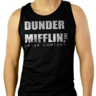 Dunder Mifflin PAPER The Office Funny SCHRUTE Men Black Tank Top Sleeveless
