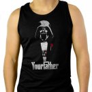 FUNNY STAR WARS DARTH VADER GODFATHER Men Black Tank Top Sleeveless