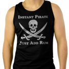 Instant Pirate Just Add Rum Men Black Tank Top Sleeveless