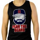 Johnny Gomes Men Tank Top Boston Red Sox FEAR THE BEARD