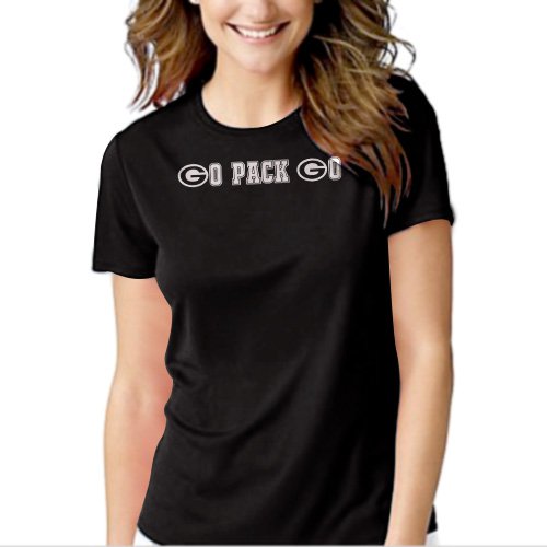 New Hot GO PACK GO GREEN BAY PACKERS Women Adult T-Shirt