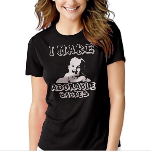 New Hot I Make Adorable Babies Fathers Day Gift Women Adult T-Shirt