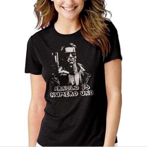 New Hot ARNOLD IS NUMERO UNO T-Shirt For Women