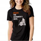 Relax The Drummer's Here Black T-shirt For Women