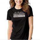 RUDE & SARCASTIC FUNNY HUMOUR Black T-shirt For Women